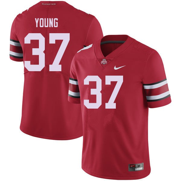 Ohio State Buckeyes #37 Craig Young Men Stitch Jersey Red